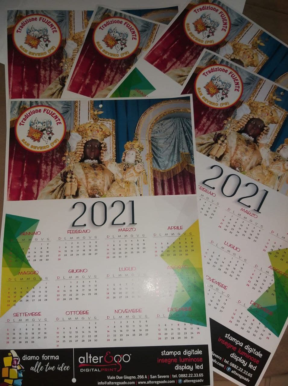 Calendario 2021 dell’Associazione Tradizione Fujente