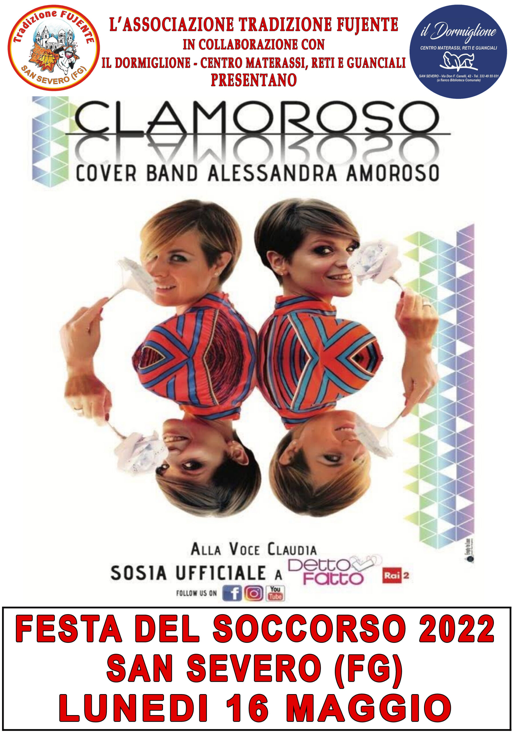 Festa del Soccorso 2022: Alessandra Amoroso in concerto con “Clamoroso”